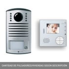 TEGUI - Kit vídeo 1 vivienda 2 hilos placa LINEA 2000 y monitor manos libres CLASSE 100 básico