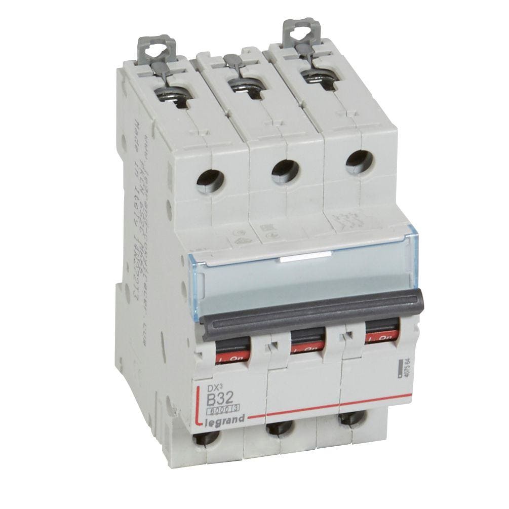 LEGRAND - Magnetotérmico DX³ 6000/10kA - 3P - 400V~ - 32A - curva B