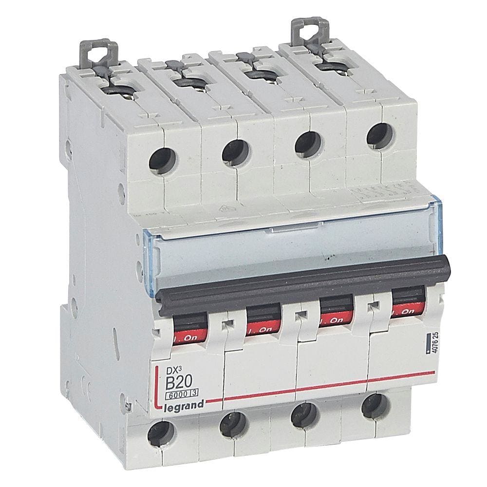 LEGRAND - Magnetotérmico DX³ 6000/10kA - 4P - 400V~ - 20A - curva B