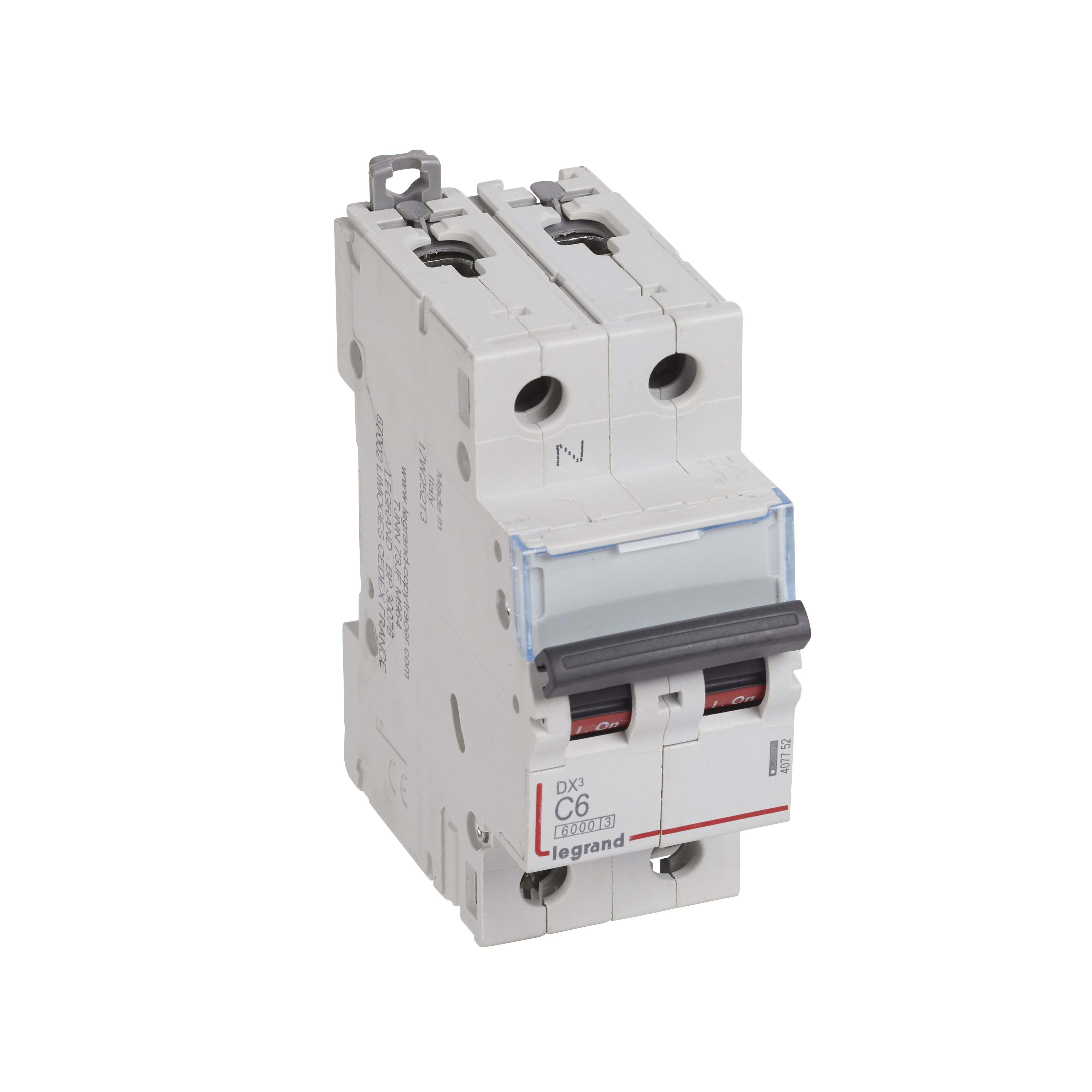 LEGRAND - Magnetotérmico DX³ 6000/10kA - 1P+N - 230V~ - 6A - curva C
