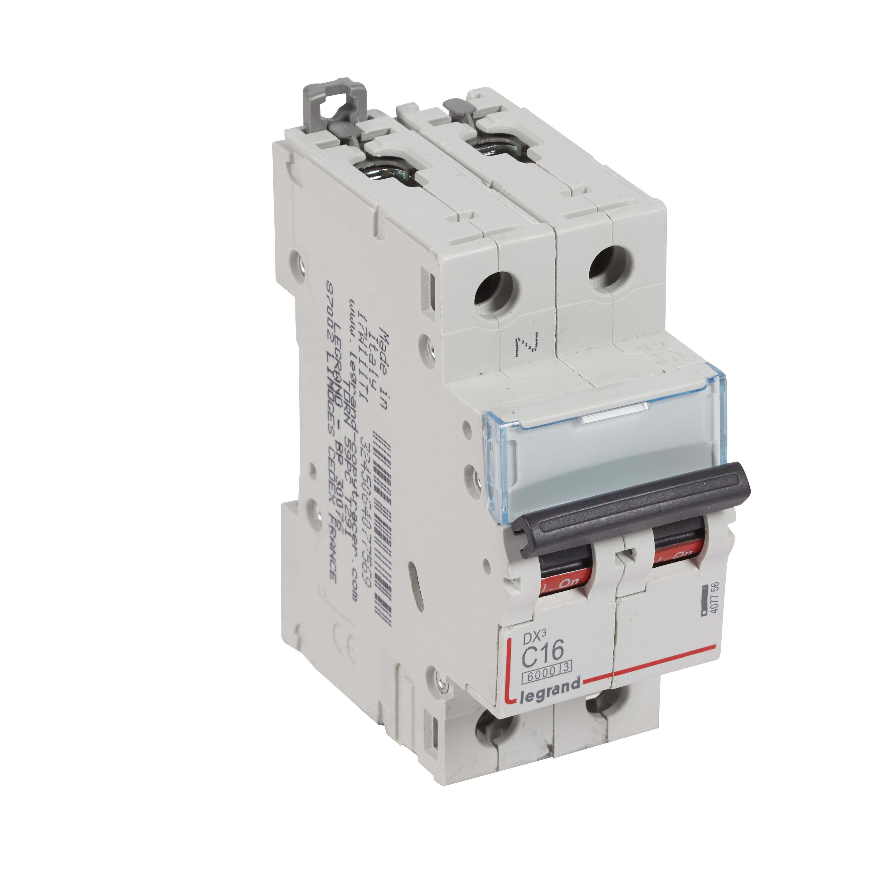 LEGRAND - Magnetotérmico DX³ 6000/10kA - 1P+N - 230V~ - 16A - curva C