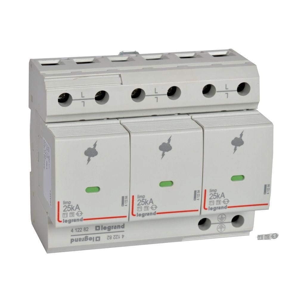 LEGRAND - Limitador de sobretensiones - inst. muy alto riesgo -T1 -Iimp 25 kA/polo-3P