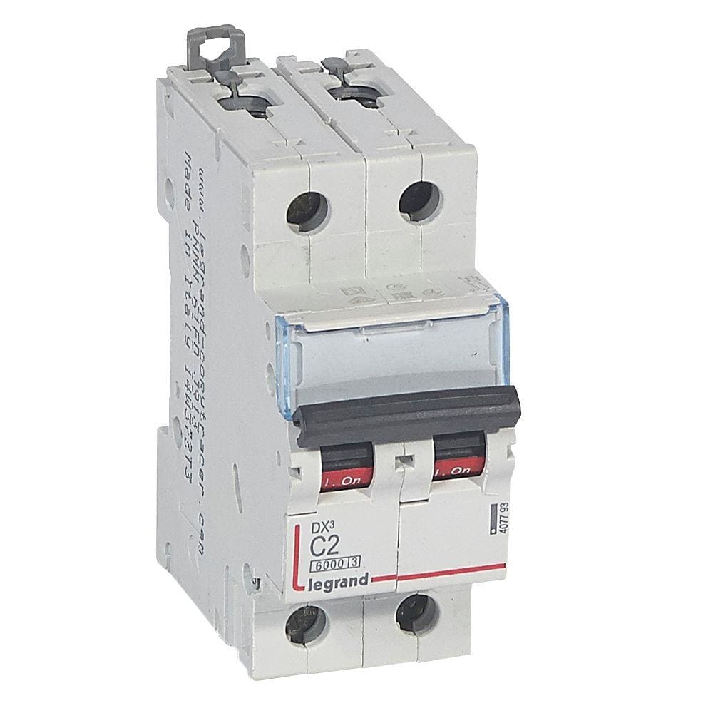 LEGRAND - Magnetotérmico DX³ 6000/10kA - 2P - 230/400V~ - 2A - curva C