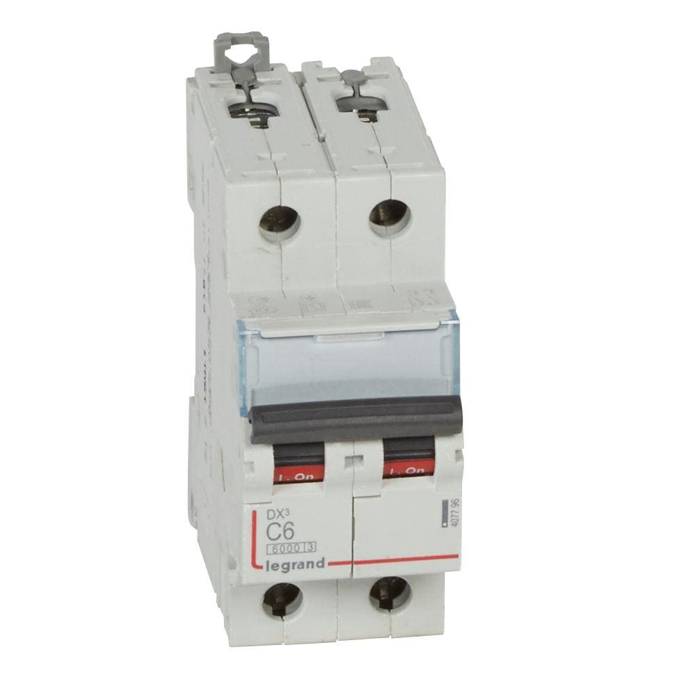 LEGRAND - Magnetotérmico DX³ 6000/10kA - 2P - 230/400V~ - 6A - curva C