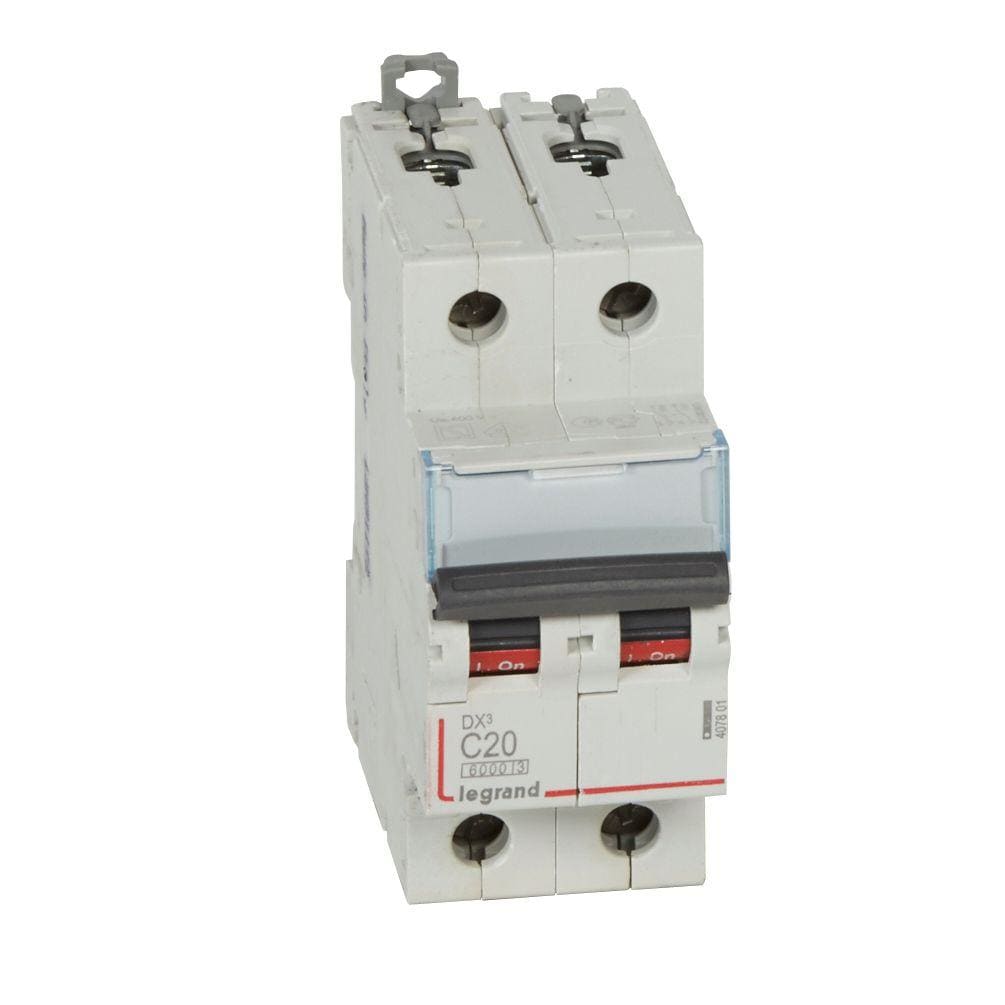 LEGRAND - Magnetotérmico DX³ 6000/10kA - 2P - 230/400V~ - 20A - curva C