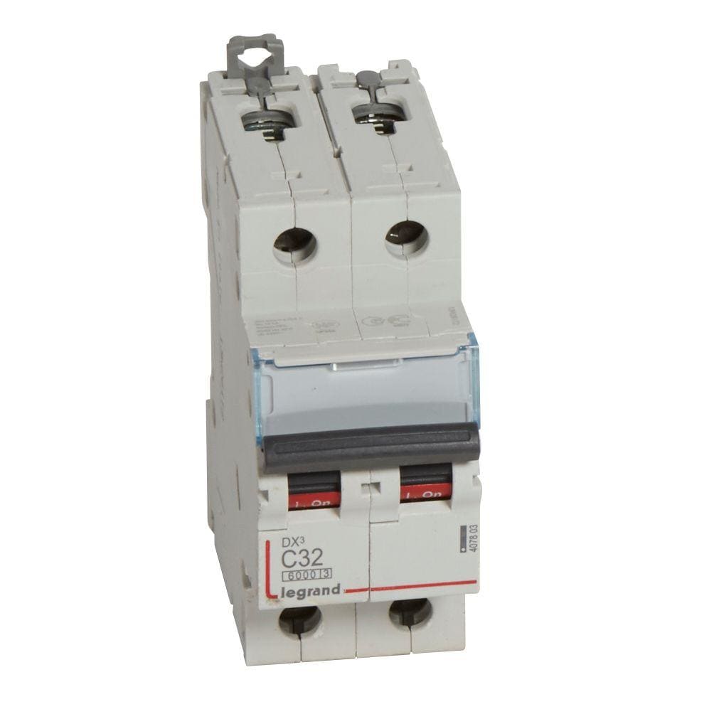 LEGRAND - Magnetotérmico DX³ 6000/10kA - 2P - 230/400V~ - 32A - curva C