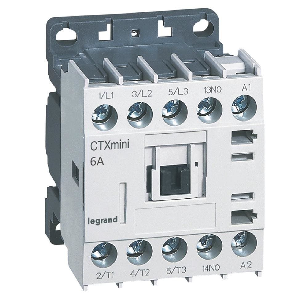 LEGRAND - Minicontactor CTX³ 3P 6A + contacto auxiliar 1NA - 24 V~