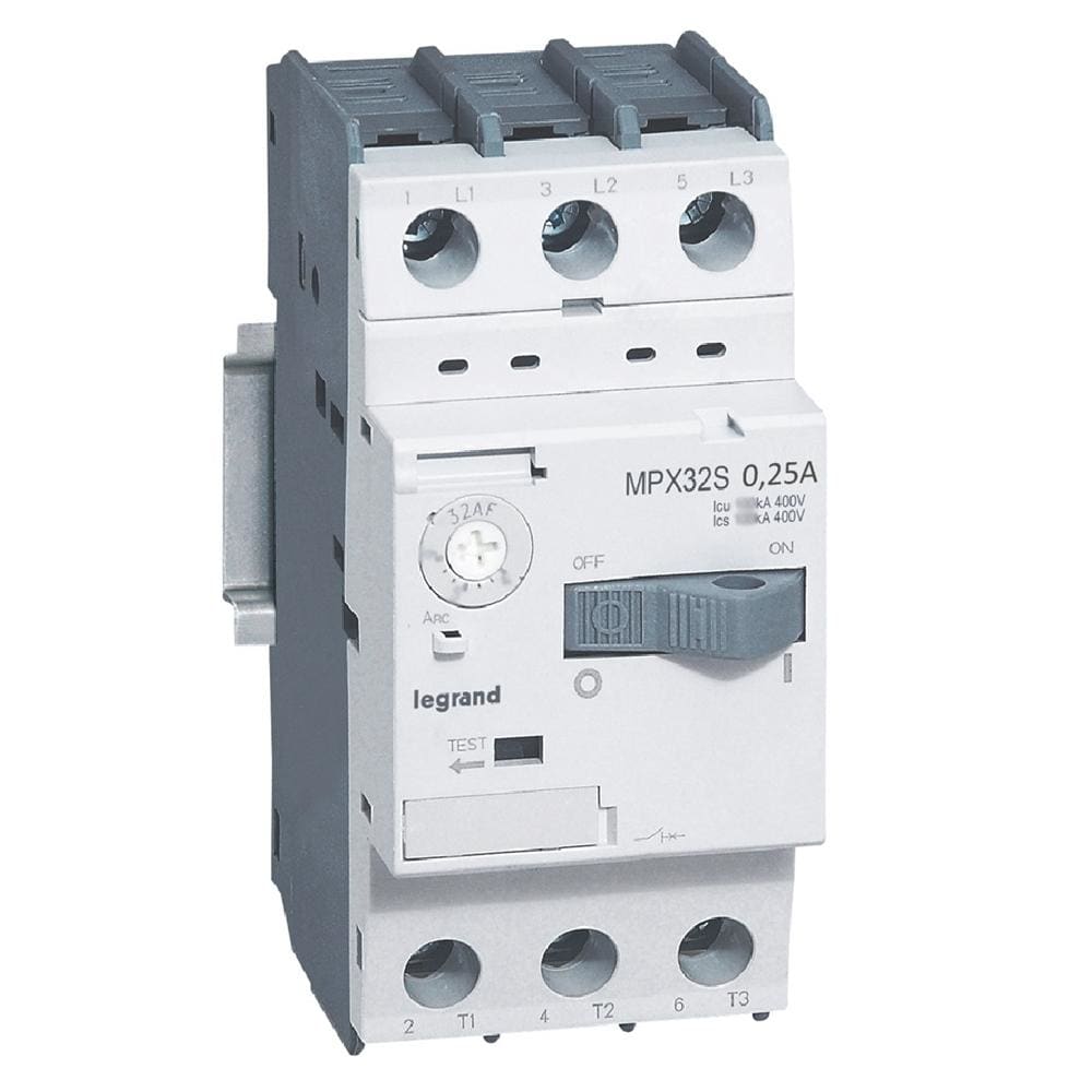LEGRAND - Guardamotor magnetotérmico MPX³ 32S - 0,25A - 100kA