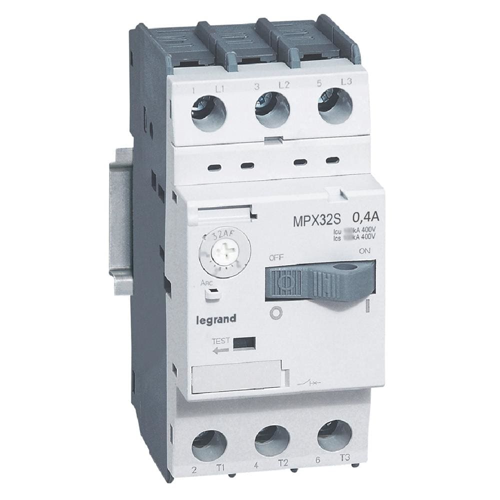 LEGRAND - Guardamotor magnetotérmico MPX³ 32S - 0,4A - 100kA