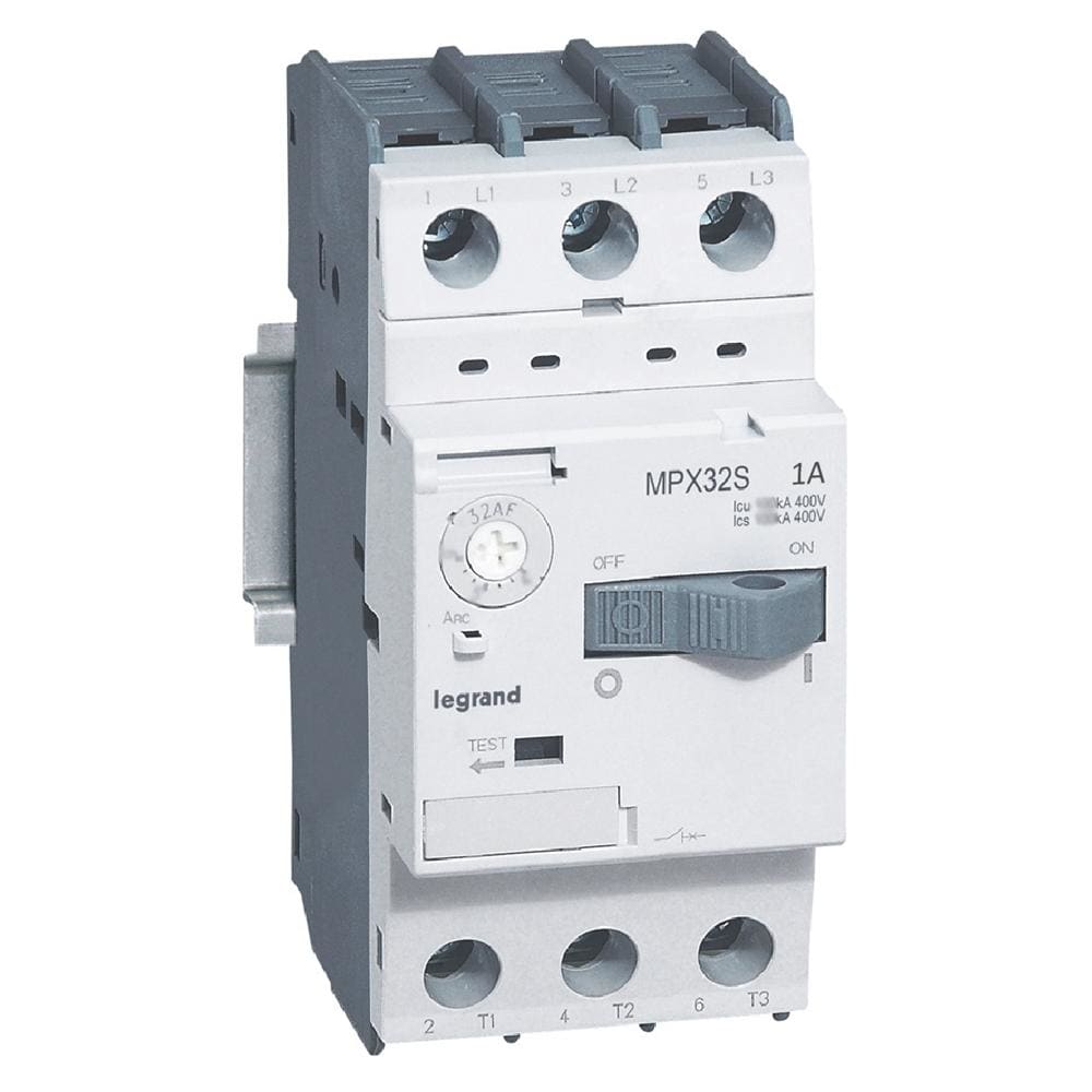 LEGRAND - Guardamotor magnetotérmico MPX³ 32S - 1A - 100kA