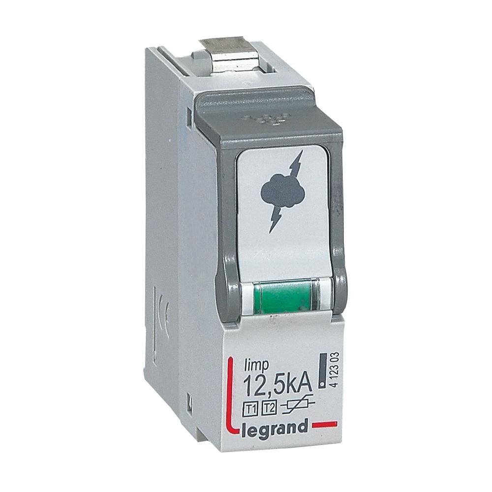 LEGRAND - Cartuchos de repuesto para limitadores de sobretensión T1+T2/12,5 kA