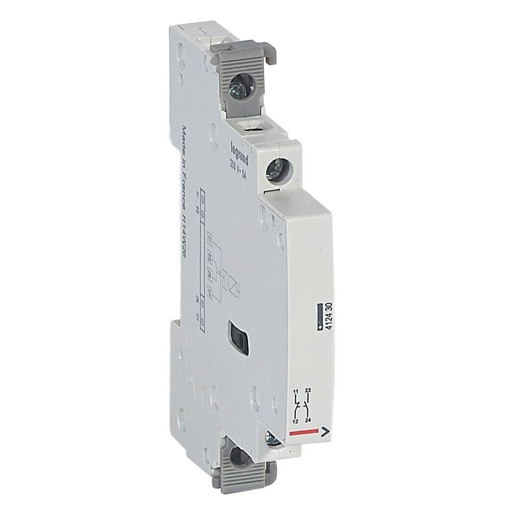 LEGRAND - Auxiliar para contactores 2 módulos 25A - contacto aux. inversor - 250 V~ -5A -NC+NA