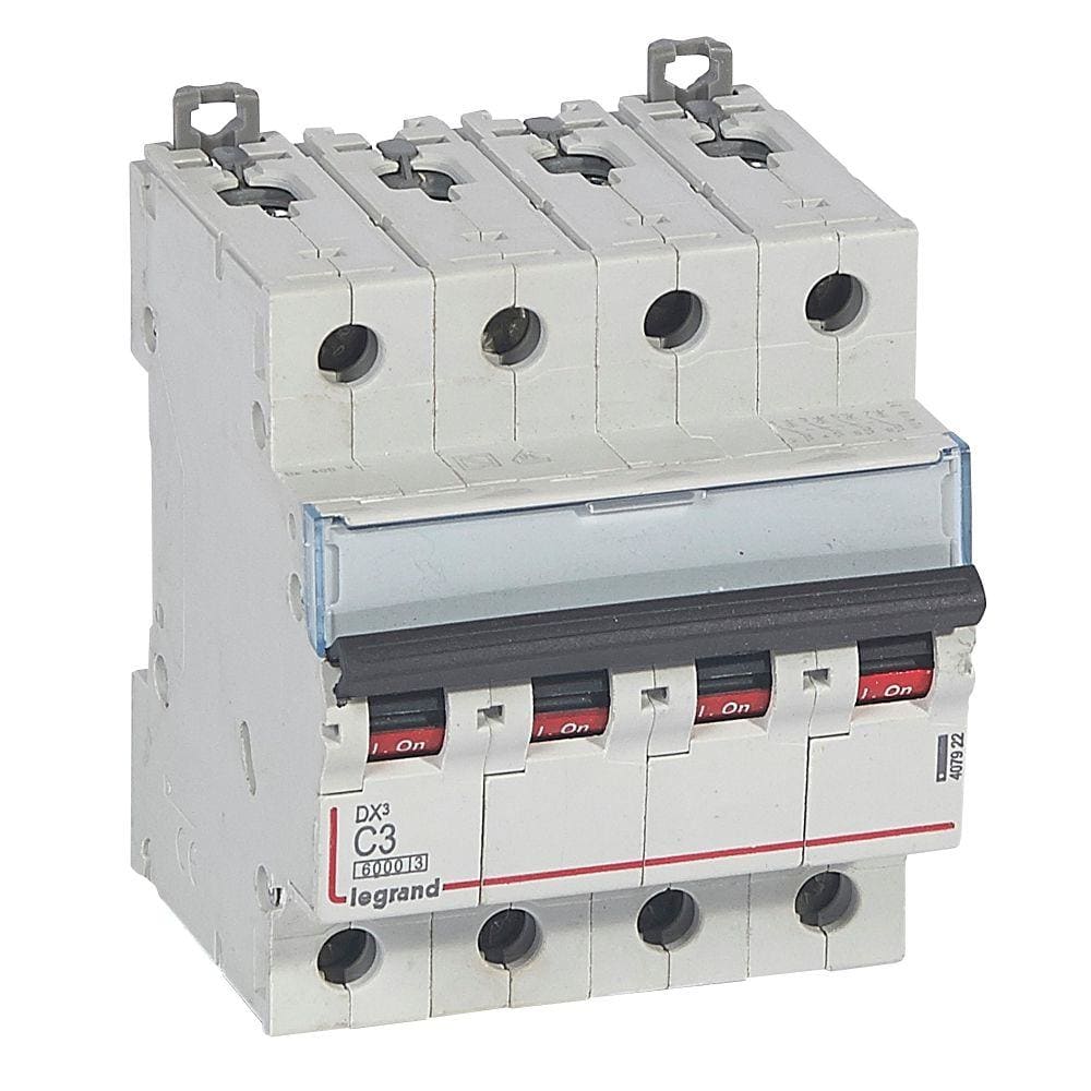 LEGRAND - Magnetotérmico DX³ 6000/10kA - 4P - 400V~ - 3A - curva C