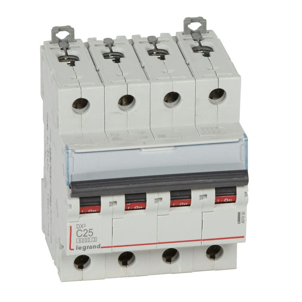 LEGRAND - Magnetotérmico DX³ 6000/10kA - 4P - 400V~ - 25A - curva C