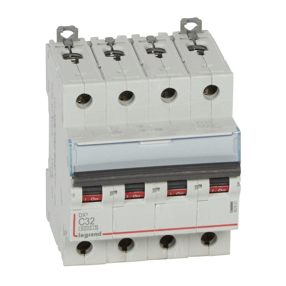 LEGRAND - Magnetotérmico DX³ 6000/10kA - 4P - 400V~ - 32A - curva C