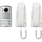 BTICINO - Kit audio 2 viviendas 2 hilos, placa LÍNEA 2000 y teléfonos SPRINT