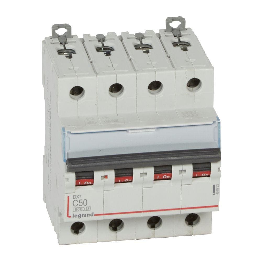 LEGRAND - Magnetotérmico DX³ 6000/10kA - 4P - 400V~ - 50A - curva C