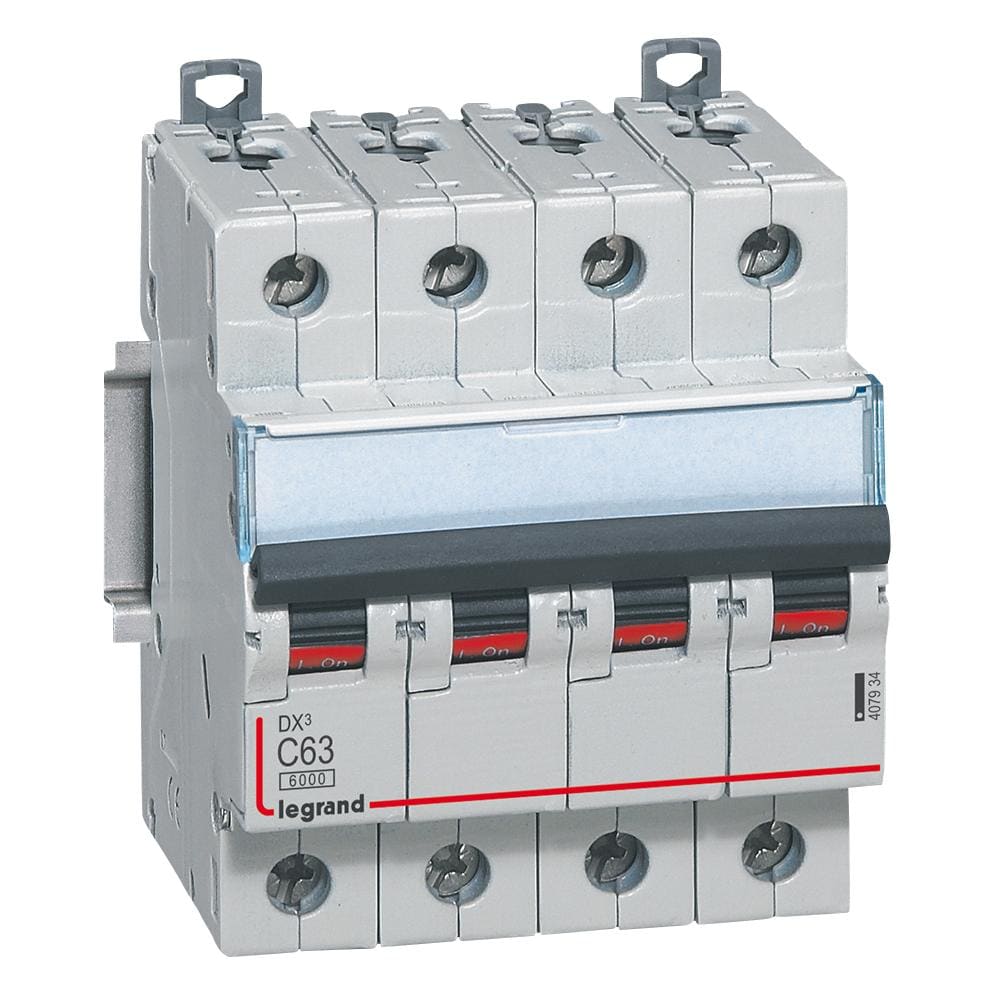 LEGRAND - Magnetotérmico DX³ 6000/10kA - 4P - 400V~ - 63A - curva C