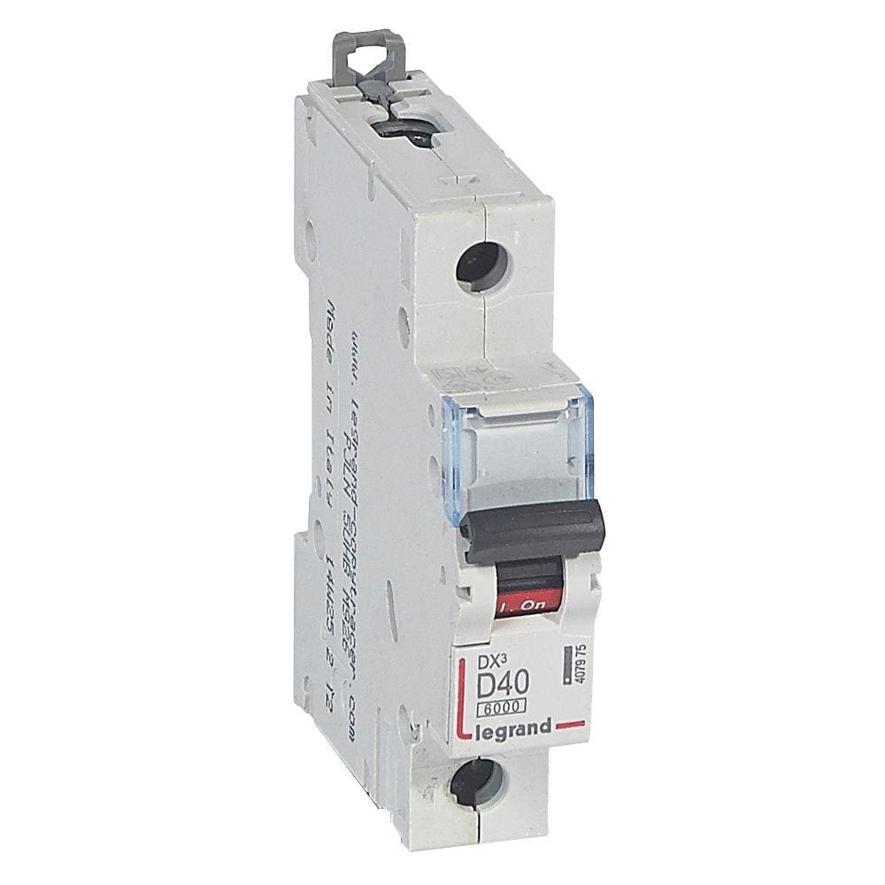 LEGRAND - Magnetotérmico DX³ 6000/10kA - 1P - 230/400V~ - 40A - curva D