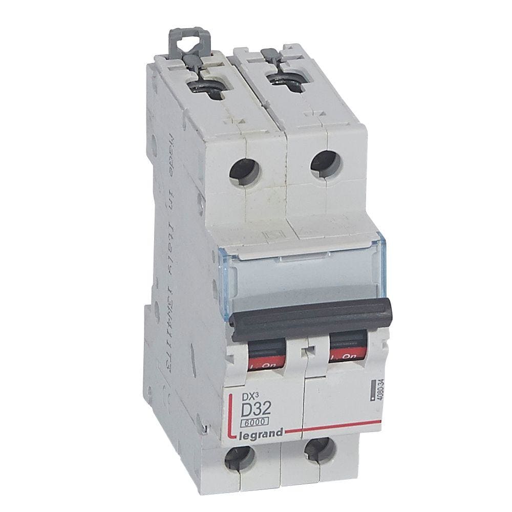 LEGRAND - Magnetotérmico DX³ 6000/10kA - 2P - 230/400V~ - 32A - curva D