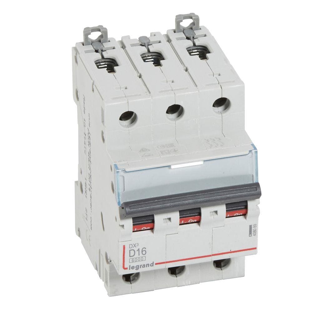 LEGRAND - Magnetotérmico DX³ 6000/10kA - 3P - 400V~ - 16A - curva D