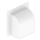 UNEX - Pasamuros acodado de 60x100 mm Unex en U24X color blanco