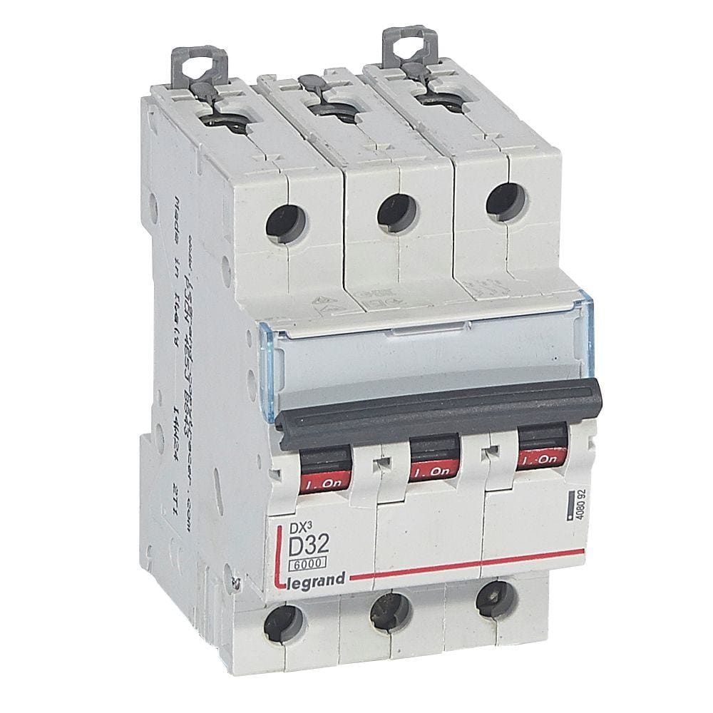 LEGRAND - Magnetotérmico DX³ 6000/10kA - 3P - 400V~ - 32A - curva D