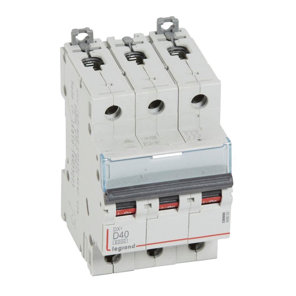 LEGRAND - Magnetotérmico DX³ 6000/10kA - 3P - 400V~ - 40A - curva D