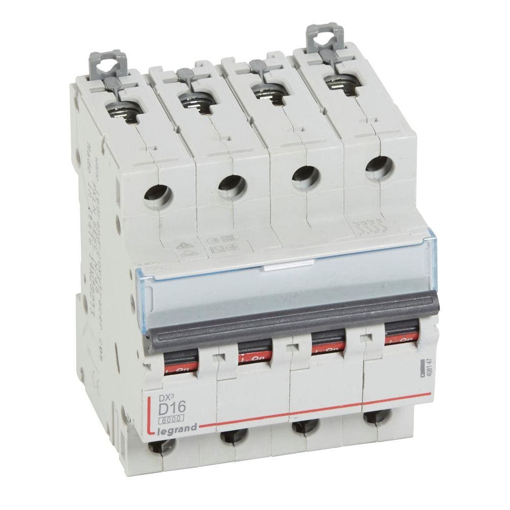 LEGRAND - Magnetotérmico DX³ 6000/10kA - 4P - 400V~ - 16A - curva D