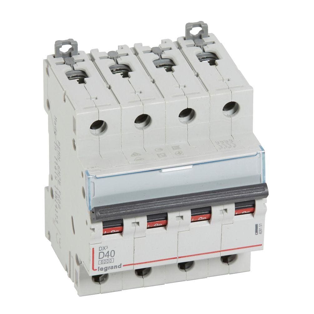 LEGRAND - Magnetotérmico DX³ 6000/10kA - 4P - 400V~ - 40A - curva D