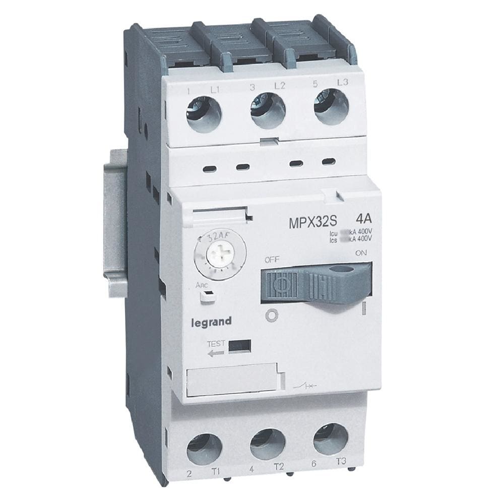 LEGRAND - Guardamotor magnetotérmico MPX³ 32S - 4A - 100kA