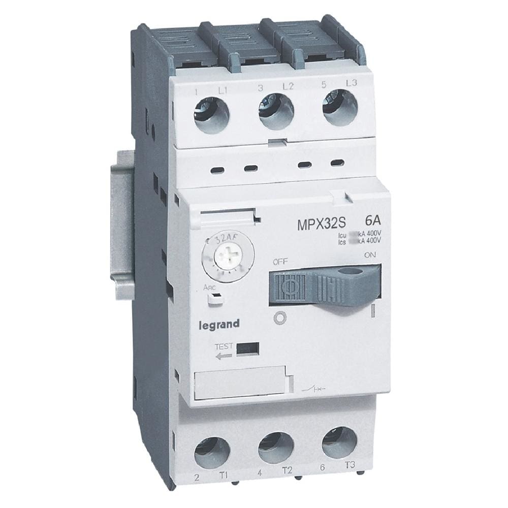 LEGRAND - Guardamotor magnetotérmico MPX³ 32S - 6A - 100kA