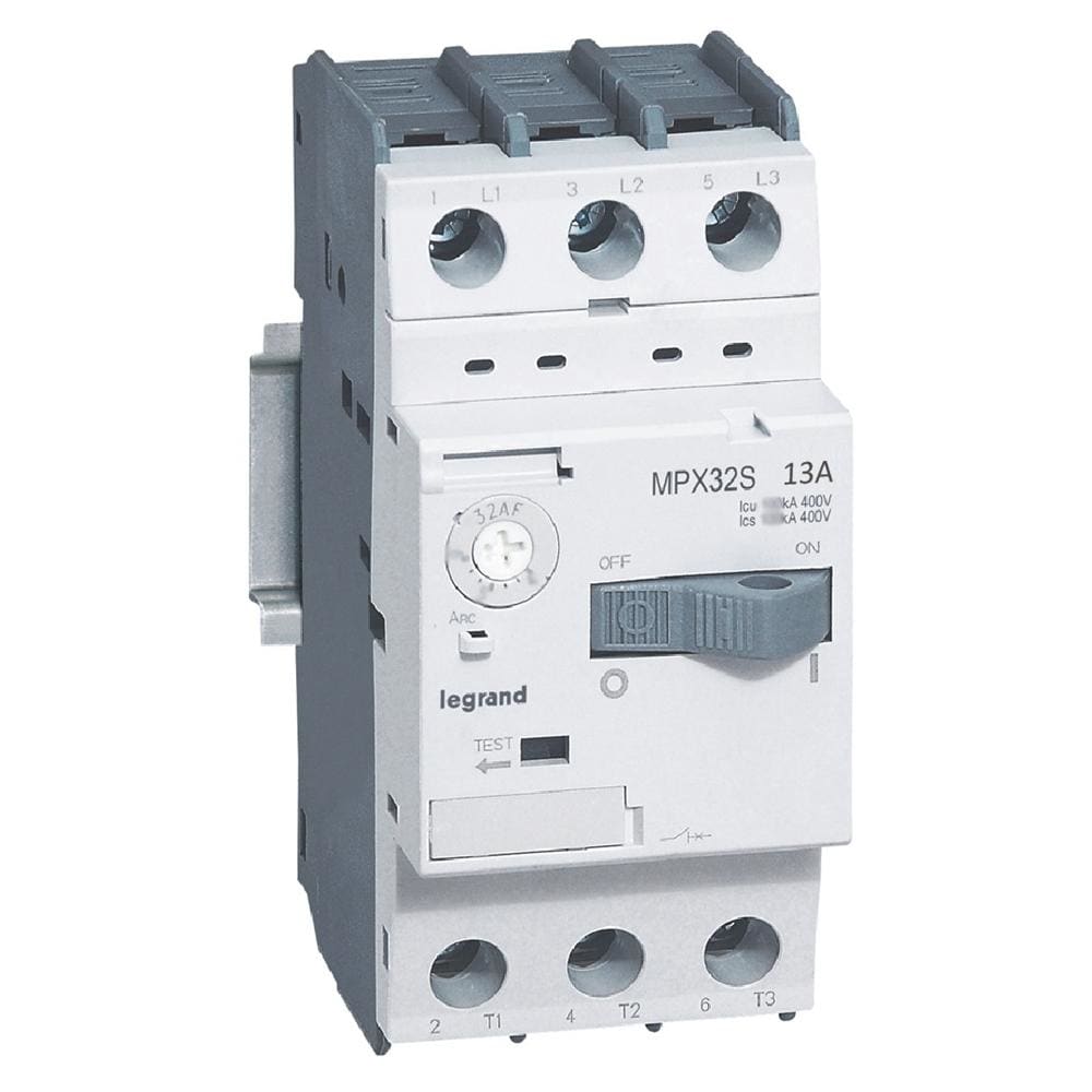 LEGRAND - Guardamotor magnetotérmico MPX³ 32S - 13A - 50kA