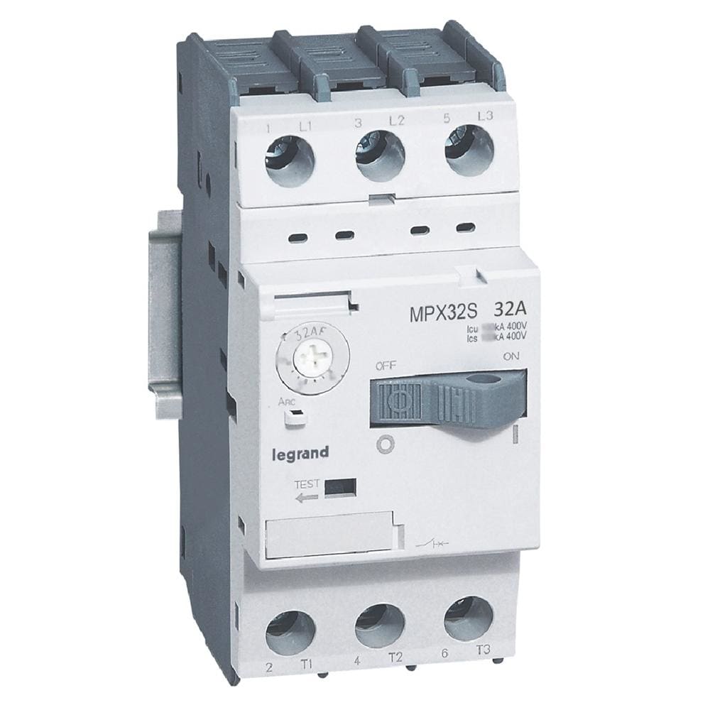 LEGRAND - Guardamotor magnetotérmico MPX³ 32S - 32A - 15 kA