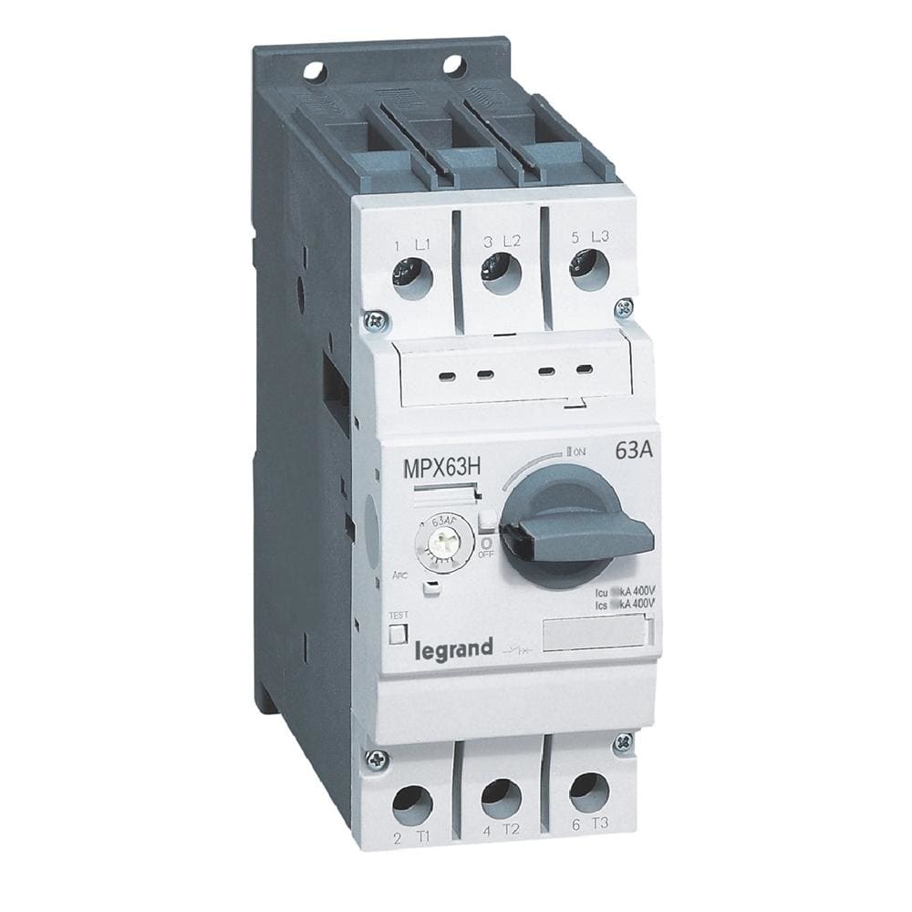 LEGRAND - Guardamotor magnetotérmico MPX³ 63H - 63A - 50kA