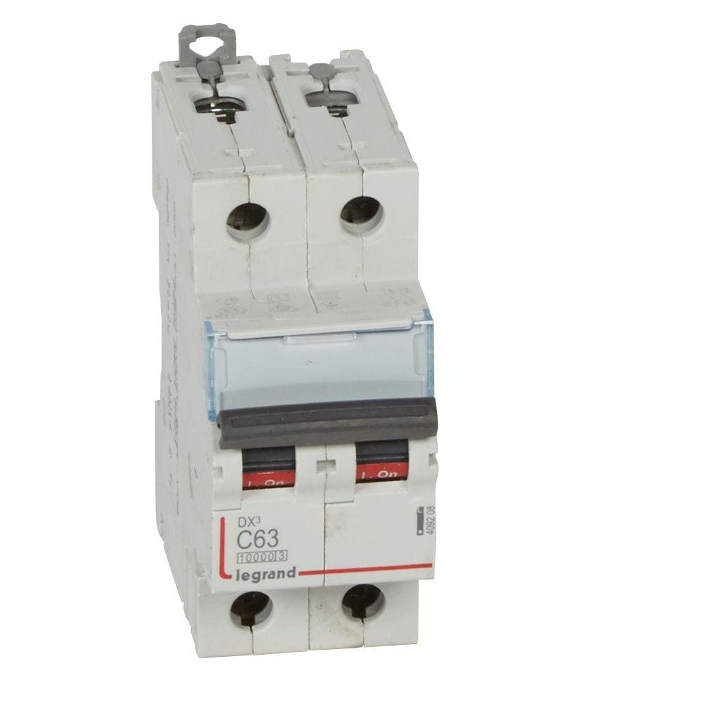 LEGRAND - Magnetotérmico DX³ 10000/16kA - 2P - 230/400V~ - 63A - curva C