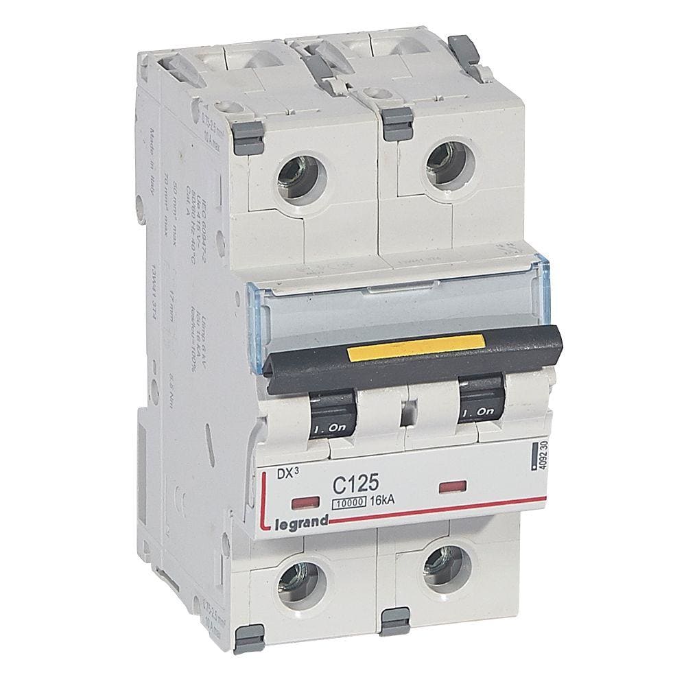 LEGRAND - Magnetotérmico DX³ 10000/16kA - 2P - 230/400V~ - 125A - curva C