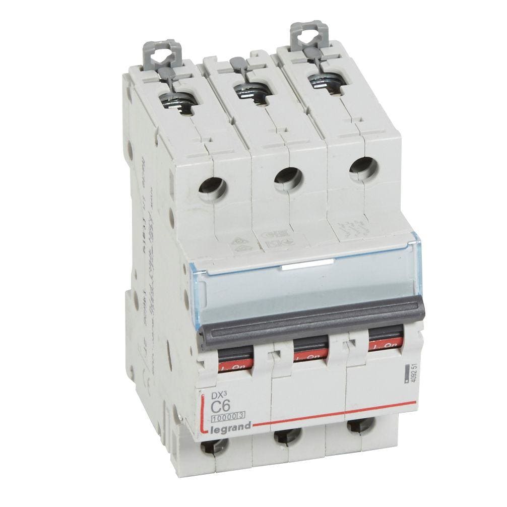 LEGRAND - Magnetotérmico DX³ 10000/16kA - 3P - 400V~ - 6A - curva C
