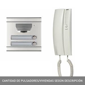 TEGUI - Kit audio A2 (2 viviendas) placa y teléfonos SERIE 7