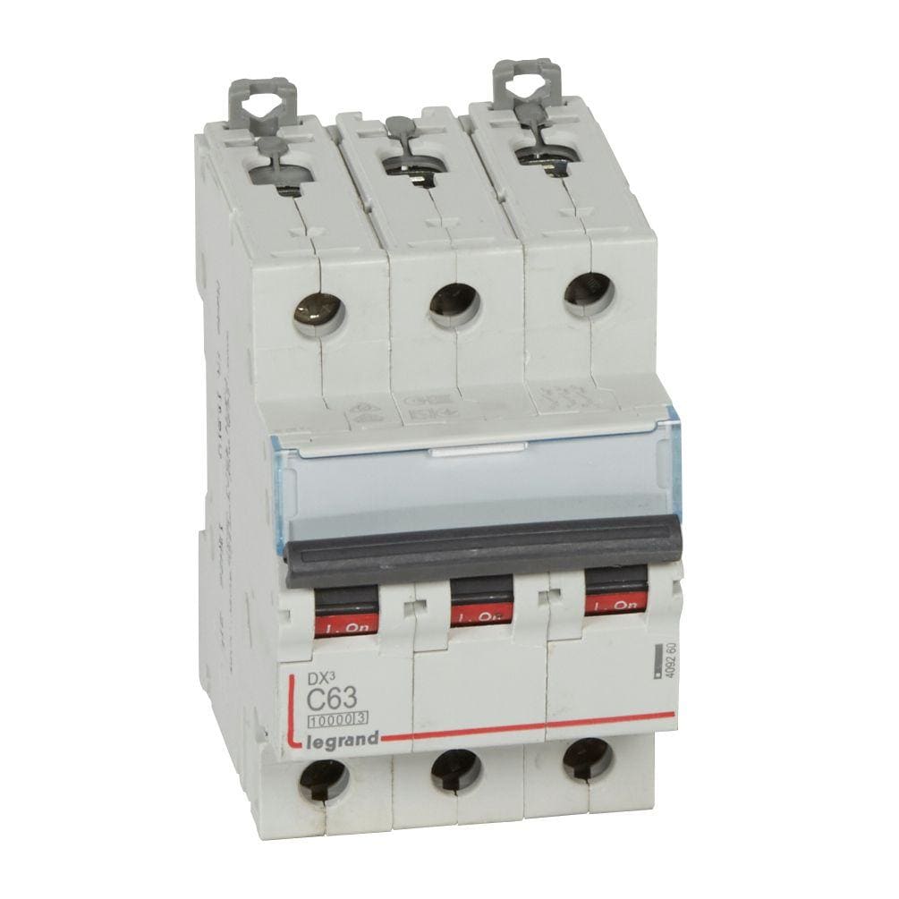 LEGRAND - Magnetotérmico DX³ 10000/16kA - 3P - 400V~ - 63A - curva C