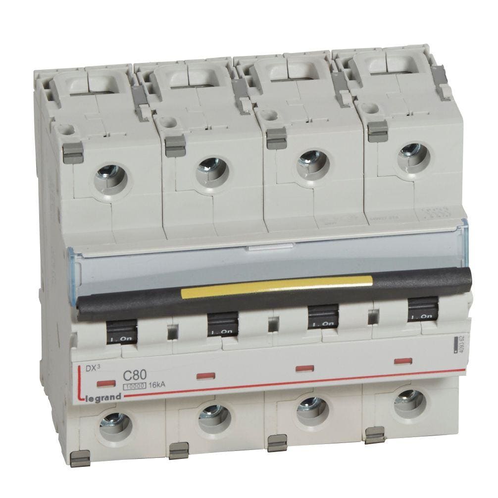 LEGRAND - Magnetotérmico DX³ 10000/16kA - 4P - 400V~ - 80A - curva C