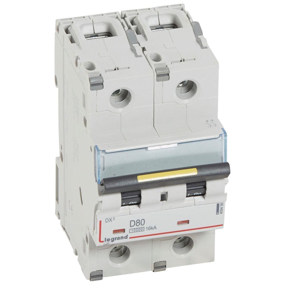LEGRAND - Magnetotérmico DX³ 10000/16kA - 2P - 230/400V~ - 80A - curva D