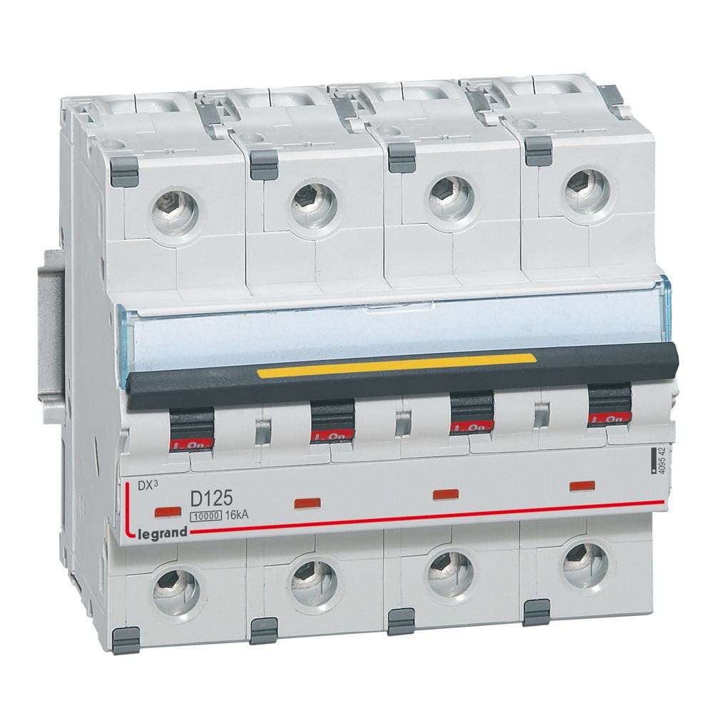 LEGRAND - Magnetotérmico DX³ 10000/16kA - 4P - 400V~ - 125A - curva D