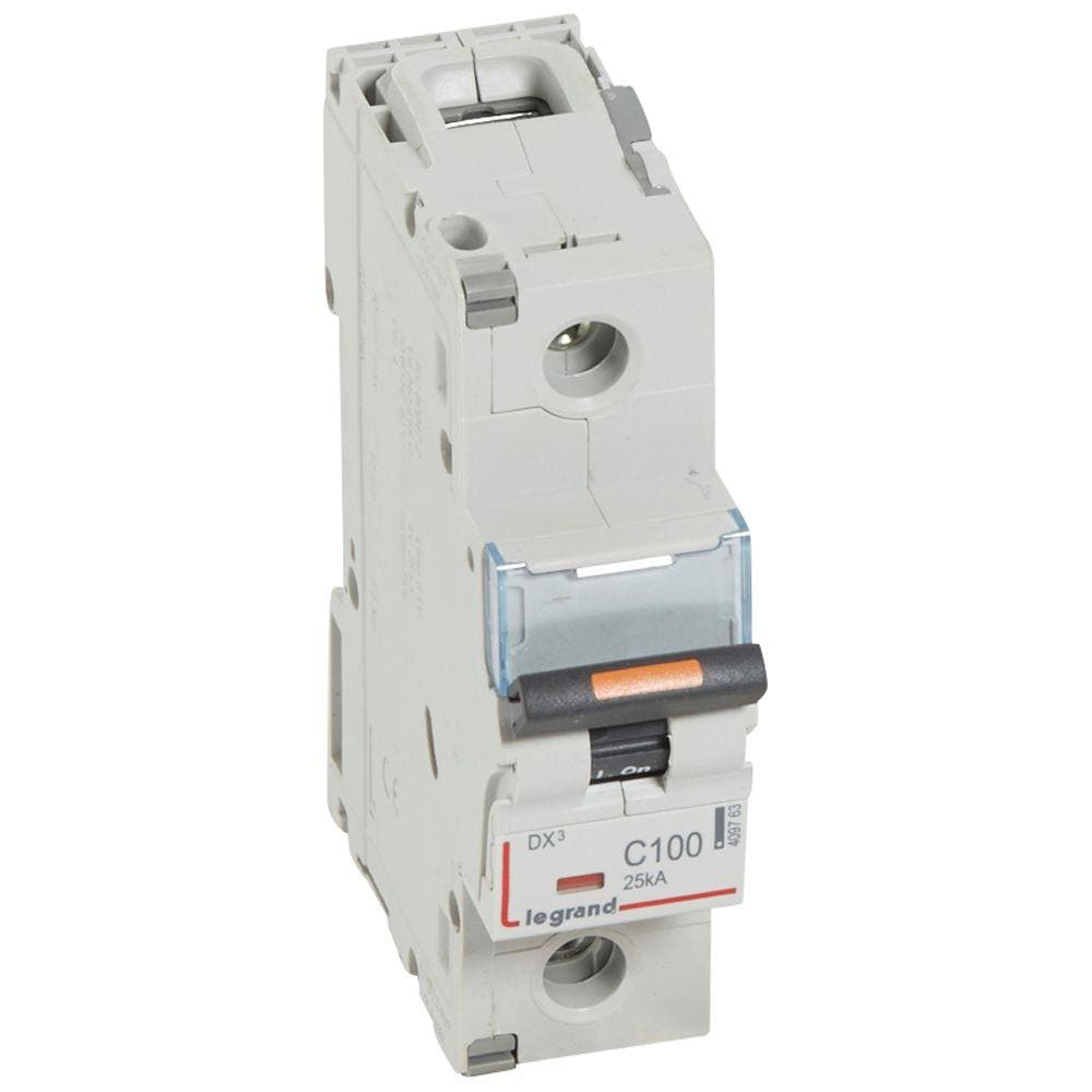 LEGRAND - Magnetotérmico DX³ 25kA - 1P - 230/400V~ - 100A - curva C
