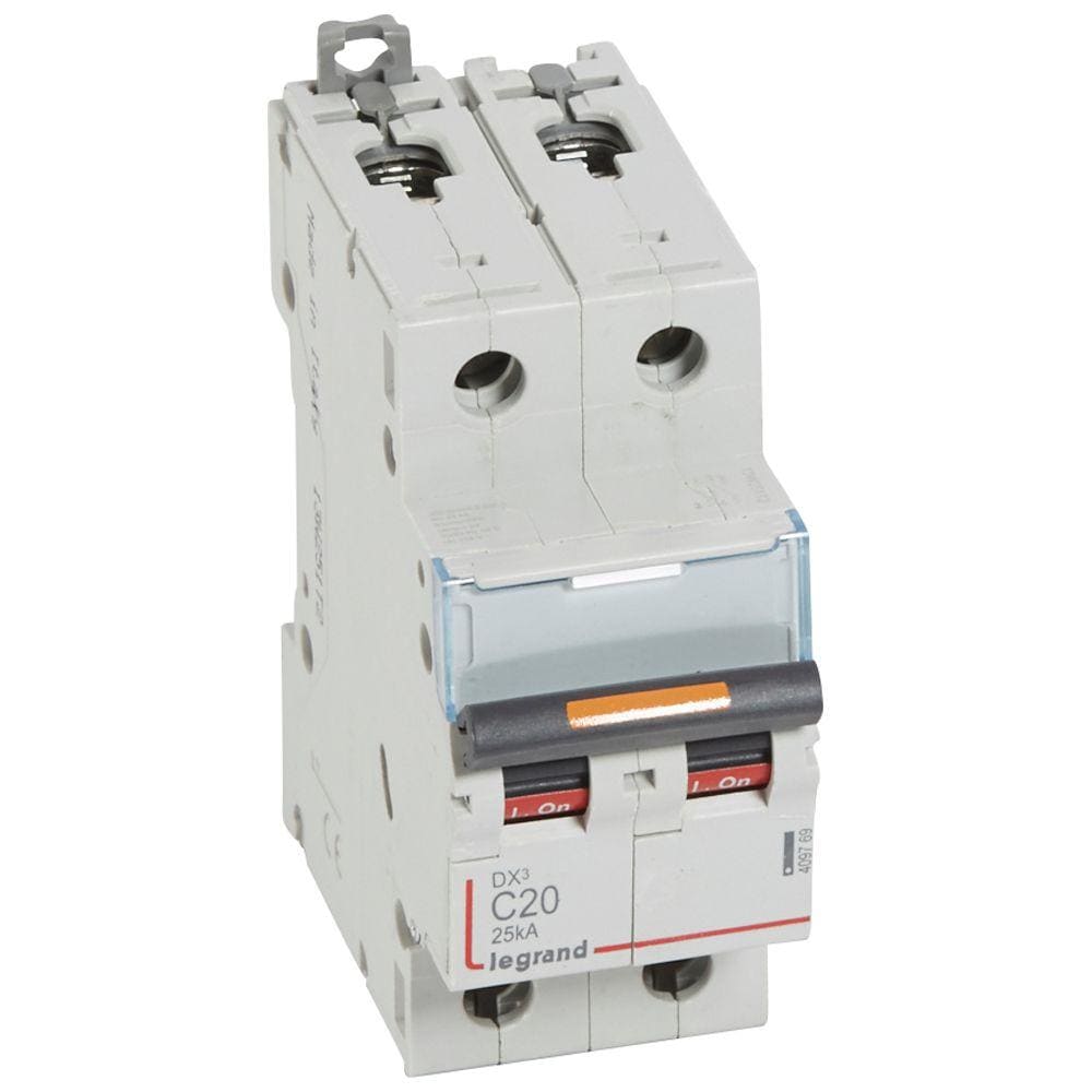 LEGRAND - Magnetotérmico DX³ 25kA - 2P - 230/400V~ - 20A - curva C