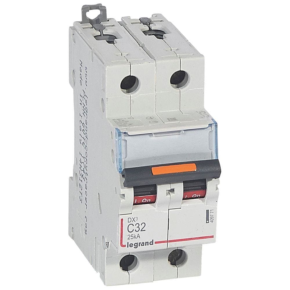 LEGRAND - Magnetotérmico DX³ 25kA - 2P - 230/400V~ - 32A - curva C