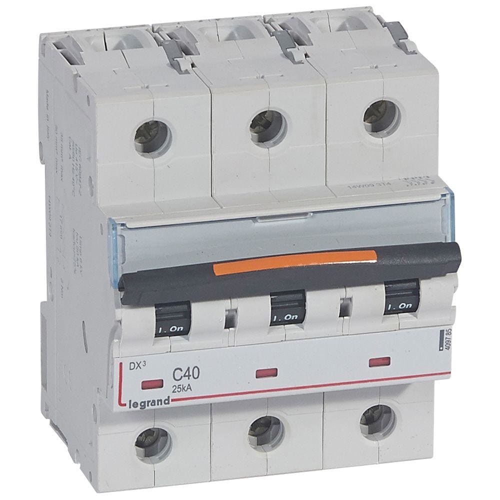 LEGRAND - Magnetotérmico DX³ 25kA - 3P - 400V~ - 40A - curva C
