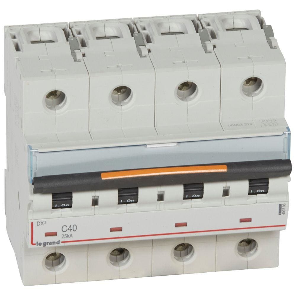 LEGRAND - Magnetotérmico DX³ 25kA - 4P - 400V~ - 40A - curva C