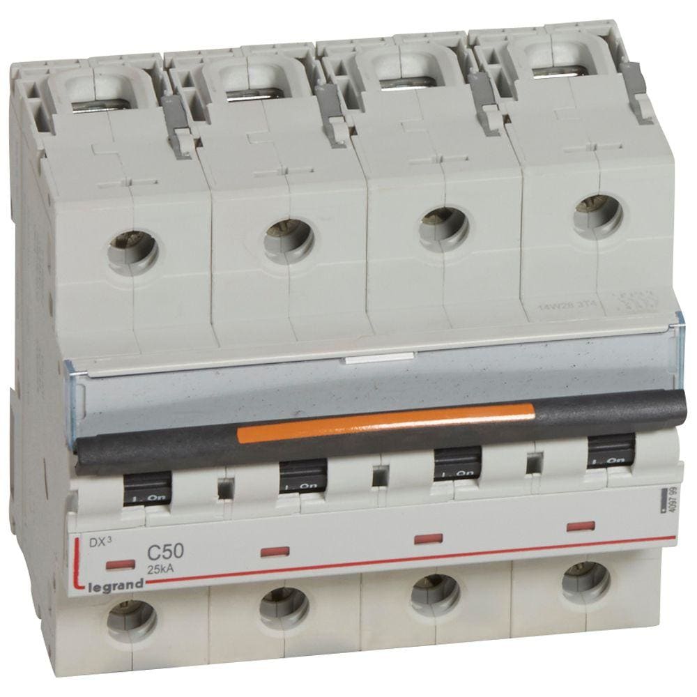 LEGRAND - Magnetotérmico DX³ 25kA - 4P - 400V~ - 50A - curva C