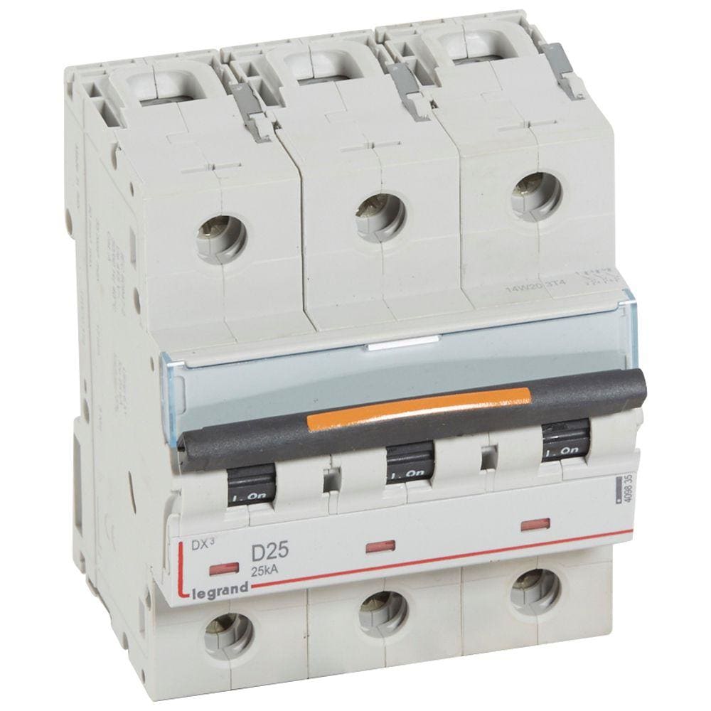 LEGRAND - Magnetotérmico DX³ 25kA - 3P - 400V~ - 25A - curva D